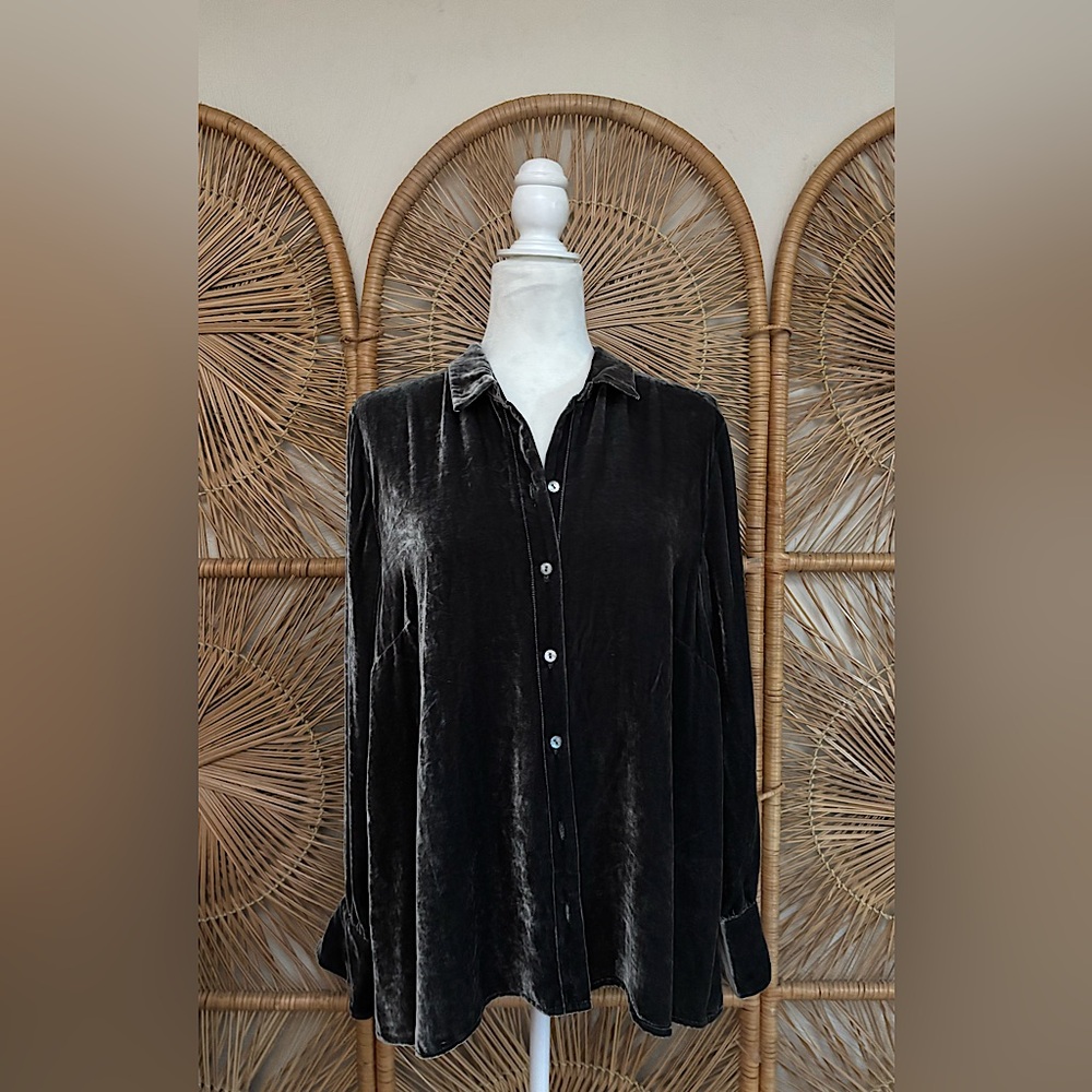 J. Jill Velvet Button Down